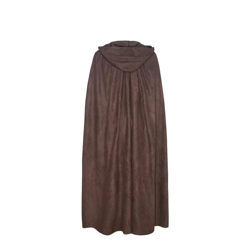 

CyMedieval Плащ 17-го века Винтаж Ренессанс Косплей Костюм Готическая накидка с металлическими цепочками Унисекс Панк Ведьма Викинг Хэллоуин