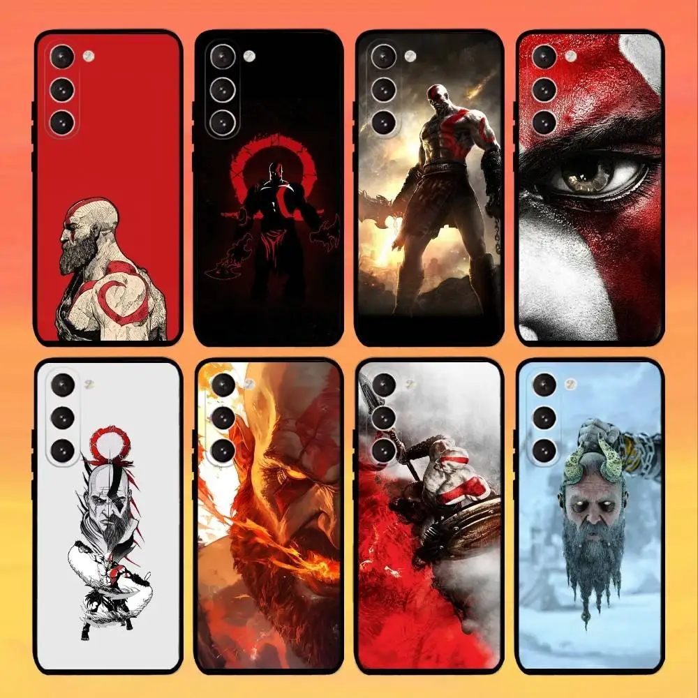 

G-God of W-War K-Kratos Phone Case For Samsung Galaxy A73,A21s,A22,A31,A52,A53,A71,A41Soft Black Shell