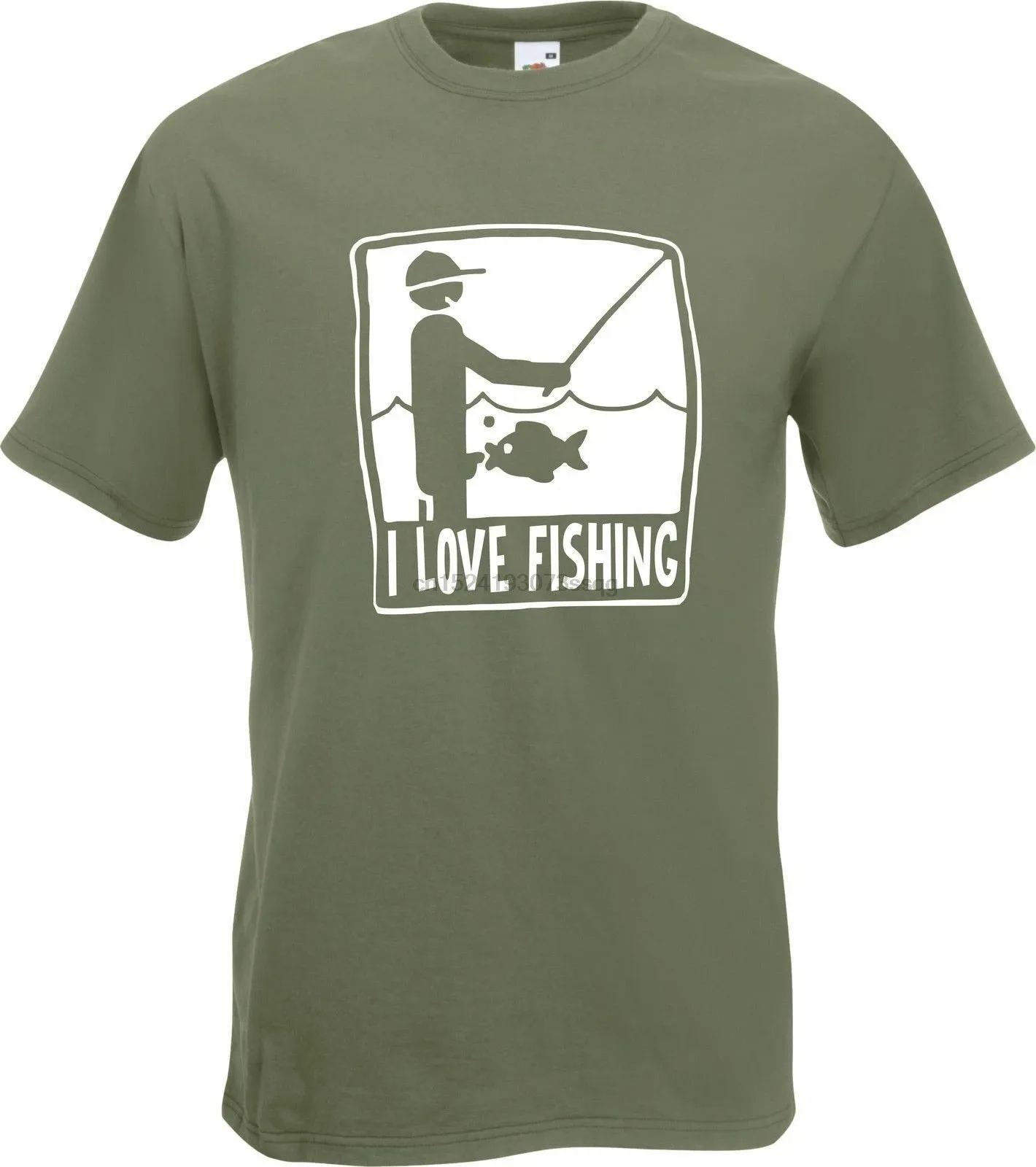 I Love Fishing! Angler Fisherman Carp Coarse Fly T-Shirt male brand teeshirt men summer cotton t shirt