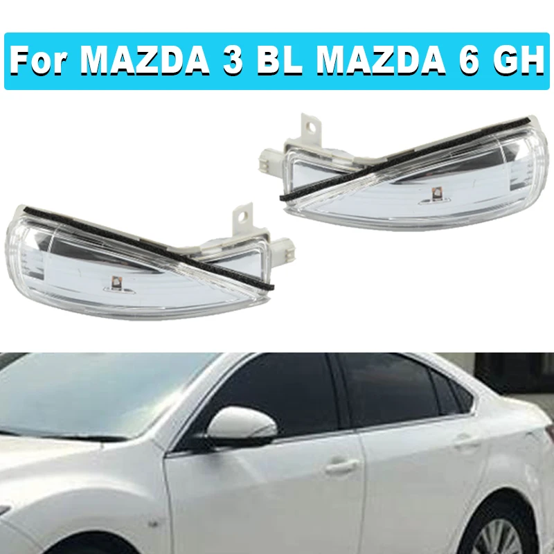 For Mazda 3 BL 2008-2014 For Mazda 6 GH 2007-2015 Car LED Car Rearview Door Mirror Turn Signal Repeater Light Blinker Indicator