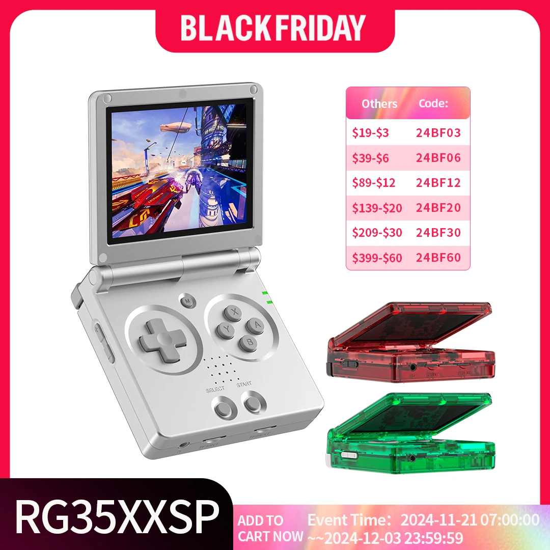 ANBERNIC RG35XXSP Flip El Oyun Konsolları 3.5 inç IPS 640*480 Ekran Linux WIFI Retro Video Oyunu Oyuncu 3300 mAh 5000+ Oyunlar