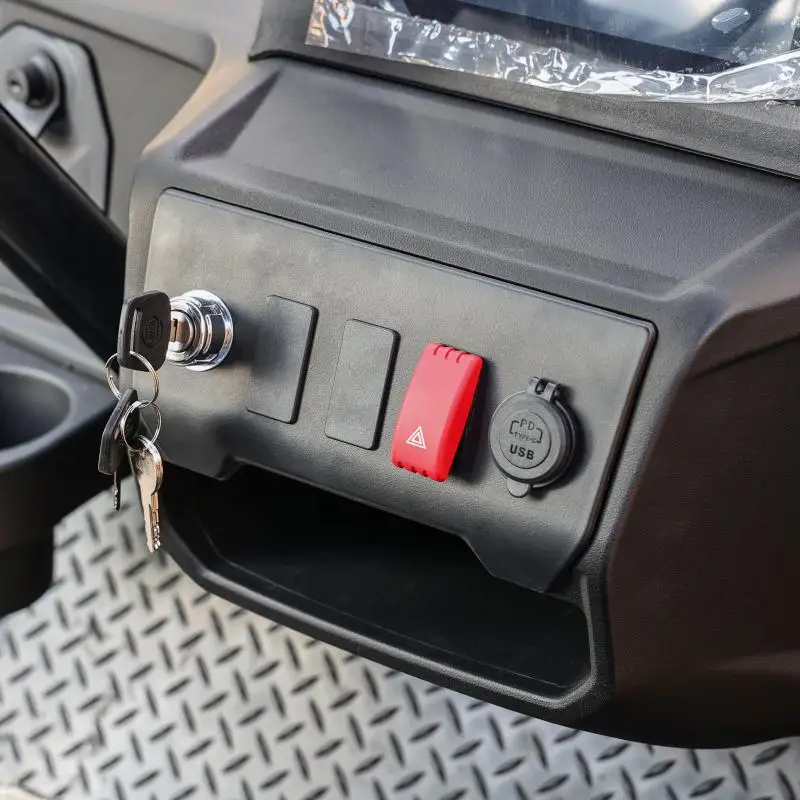 عربة جولف كهربائية احترافية مكونة من 6 مقاعد، نطاق 60 ميلًا، محرك قوي بقدرة 5000 وات، مثالية للمناطق الكبيرة والاستخدام التجاري #5