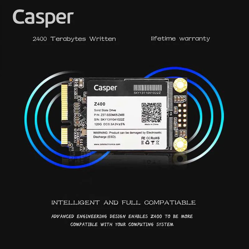 Casper Internal MSATA Hard Drive SSD 128GB Desktop Computer 64/256/512GB 1TB 2TB SMI Hard Disk for Gaming Console Poss Machine