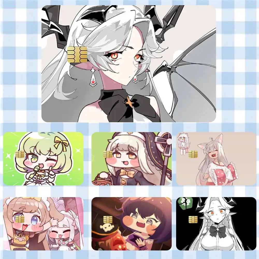 Trickcal Chibi Go G-Game  Sticker Film Tape Skin for Credit Card Debit Card Waterproof Stickers Cartoon