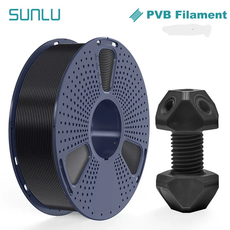 SUNLU 1KG 1,75 mm ± 0,03 MM PVB-filament IPA-alcoholpolijsten voor glad oppervlak Netjes gewonden filament Geschikt voor de meeste FDM-printers