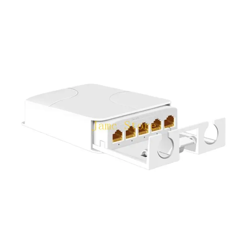 LX0B Waterproof Computer Distribution Box 4 Port Output ABS Construction