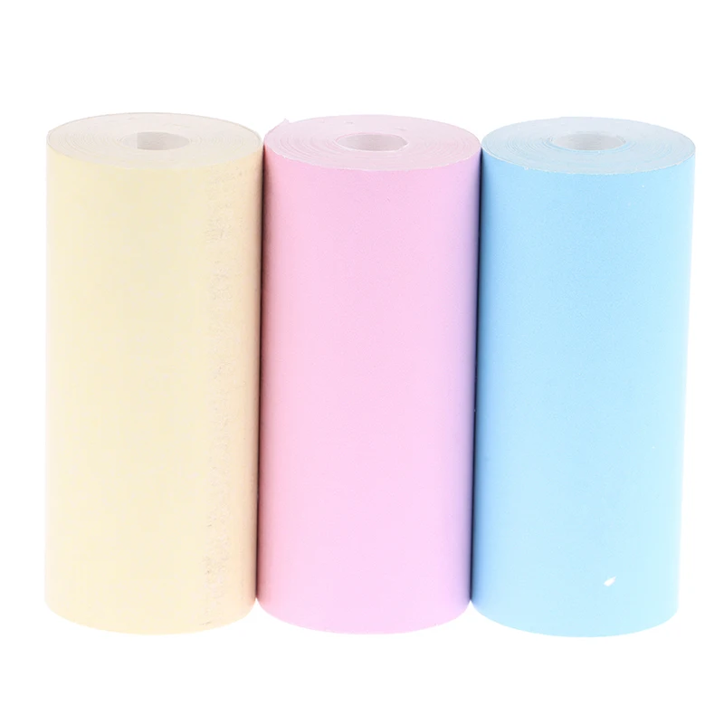 3 Rolls Photo Paper Thermal Printing for Instant Printer Camera Dual Lens Screen 57mm Video Children 57x25mm DIY Sticker