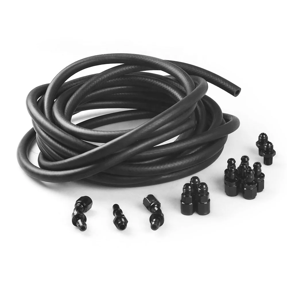 6AN 25ft Metal Fuel Injection Hose and Fitting Kit for C5 Cruiser for LS Swap EFI Retrofit