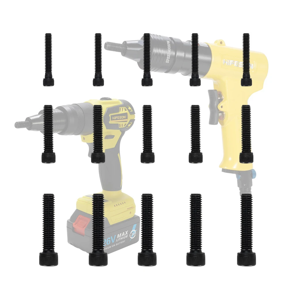 HIFESON 40mm Pneumatic Rivet Head Electric Rivet Head Replace Screws Rivet Nut Gun Riveter Tool Accessories M3 M4 M5 M6 M8 M10