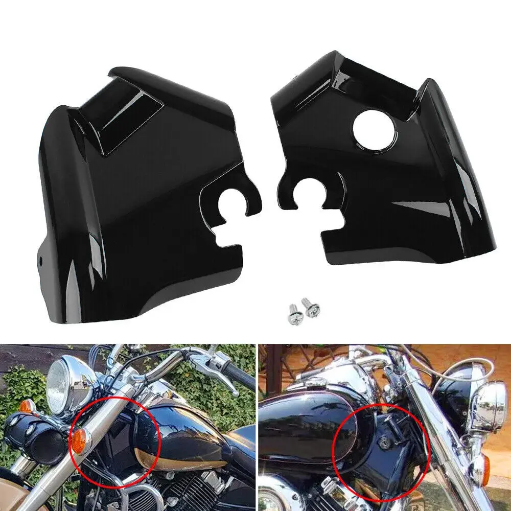 Motorcycle Front Fork Upper Frame Neck Covers For Yamaha XVS400 Drag Star 1996-2017 V-Star 650 DragStar 650 XVS650 1997-2003