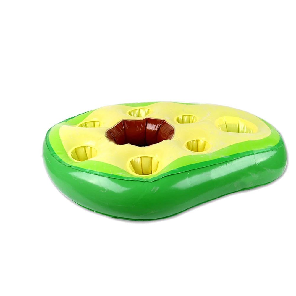 Multiple Slot Floating Drink Holder for Pool Inflatable PVC Pool Accessories for Cabana Bar and Beach Relaxation