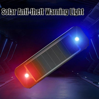 Solar Power Warning Light for Car Motorcycles LED Flashlight Indicator In-Night Caution Strobe Warning Light Running Lamp