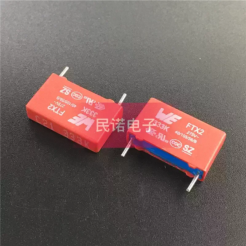10-100pcs safety calibration film capacitor WE FTX2 275V 310VAC 0.033UF 333 33NF pin spacing 15mm