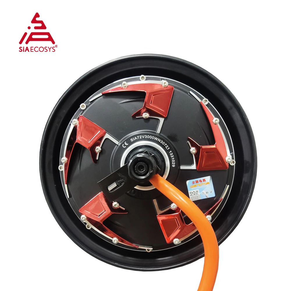 

QSMOTOR QS205 Hub Motor 10x3.0 inch 3000W 72V 50H In-wheel Racing Hub Motor for E-scooter