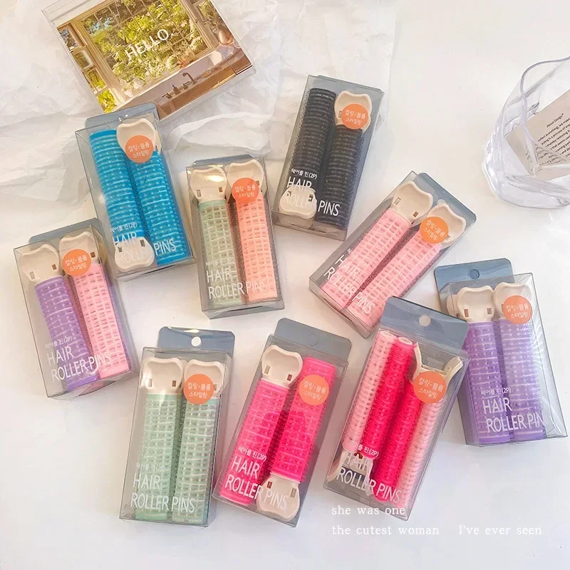 

Fluffy Hair Clip - Self-Adhesive Bangs Curler No Trace Forehead Curling Tool for Effortless Voluminous Hair Styling헤어 도구