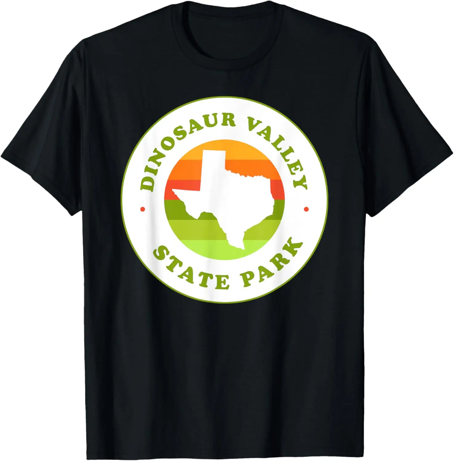 Retro Dinosaur Valley State Park Texas TX Souvenir T-Shirt