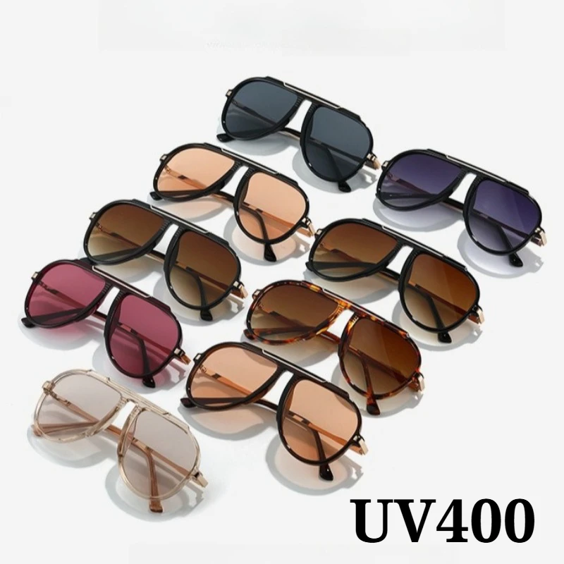 

2026 New Oversized Sunglasses Unisex UV400 Retro Gradient Sun Glasses Outdoor UV-Protective Eyewear Classic Driving Shades