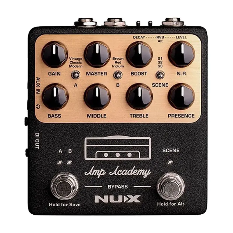 ABUE-NUX NGS-6 Amp Academy Electric Guitar Loop Effects Pedal Single Block 1024 Samples IR, 3Rd Party IR Loader