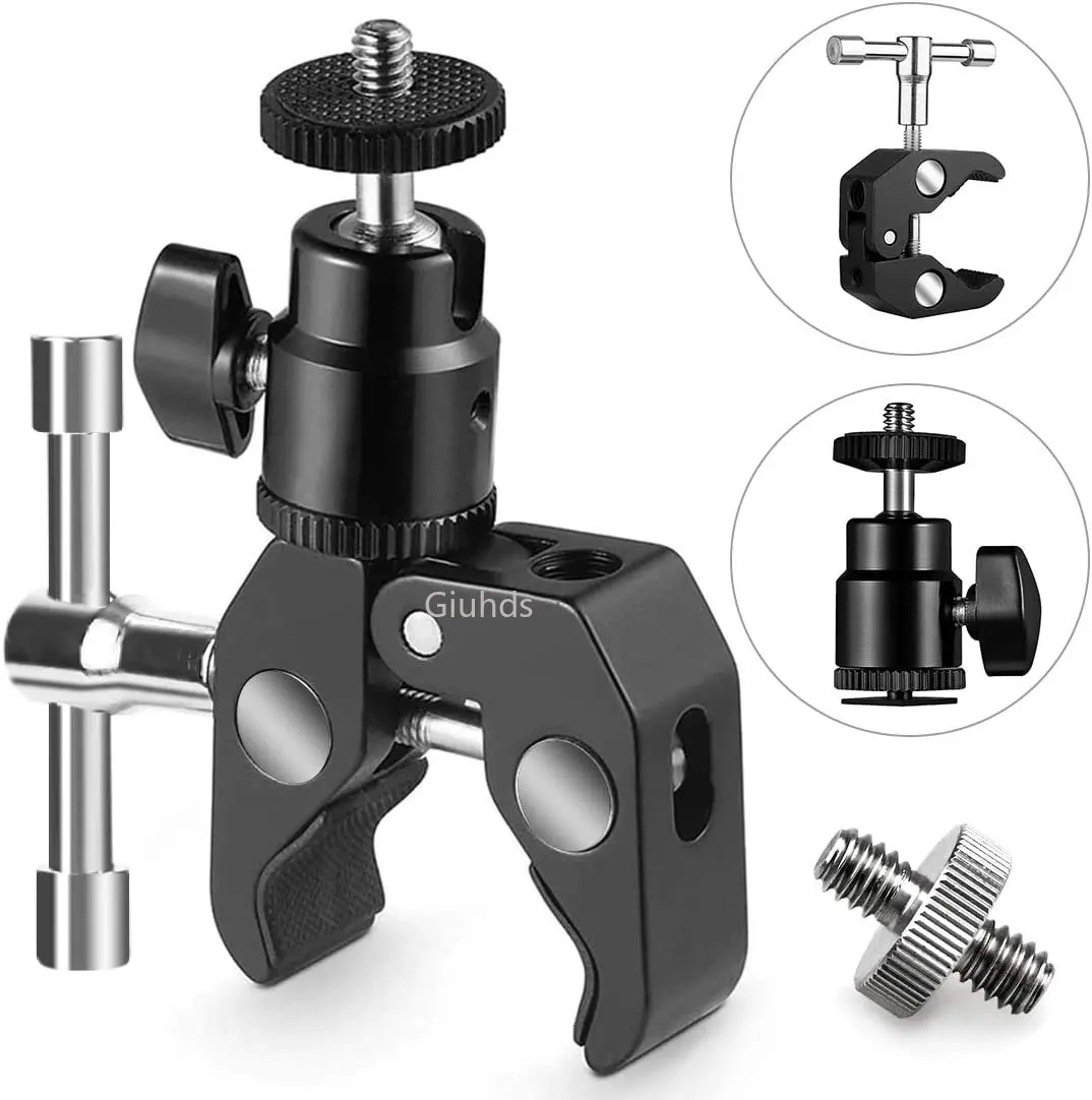 DSLR Camera Clamp Mount with 1/4\