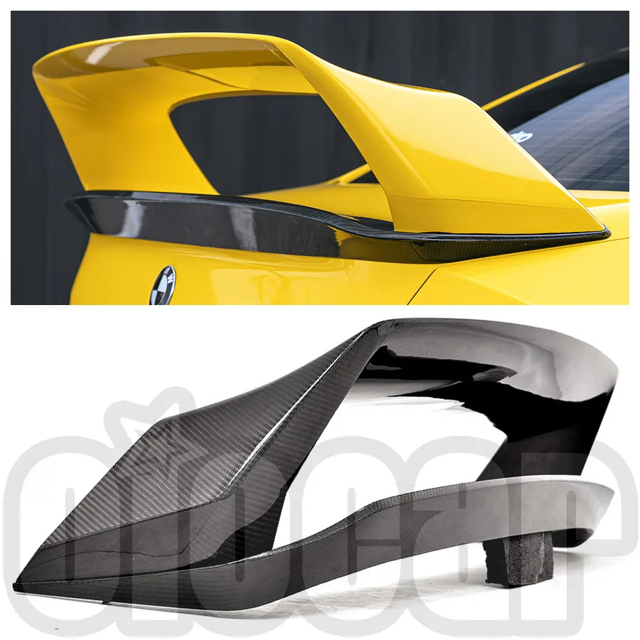 

OiOMOTORS GT Style Pre-preg Dry Carbon Fiber Racing Rear Wing 2PCS for BMW G87 M2 G42 2Series