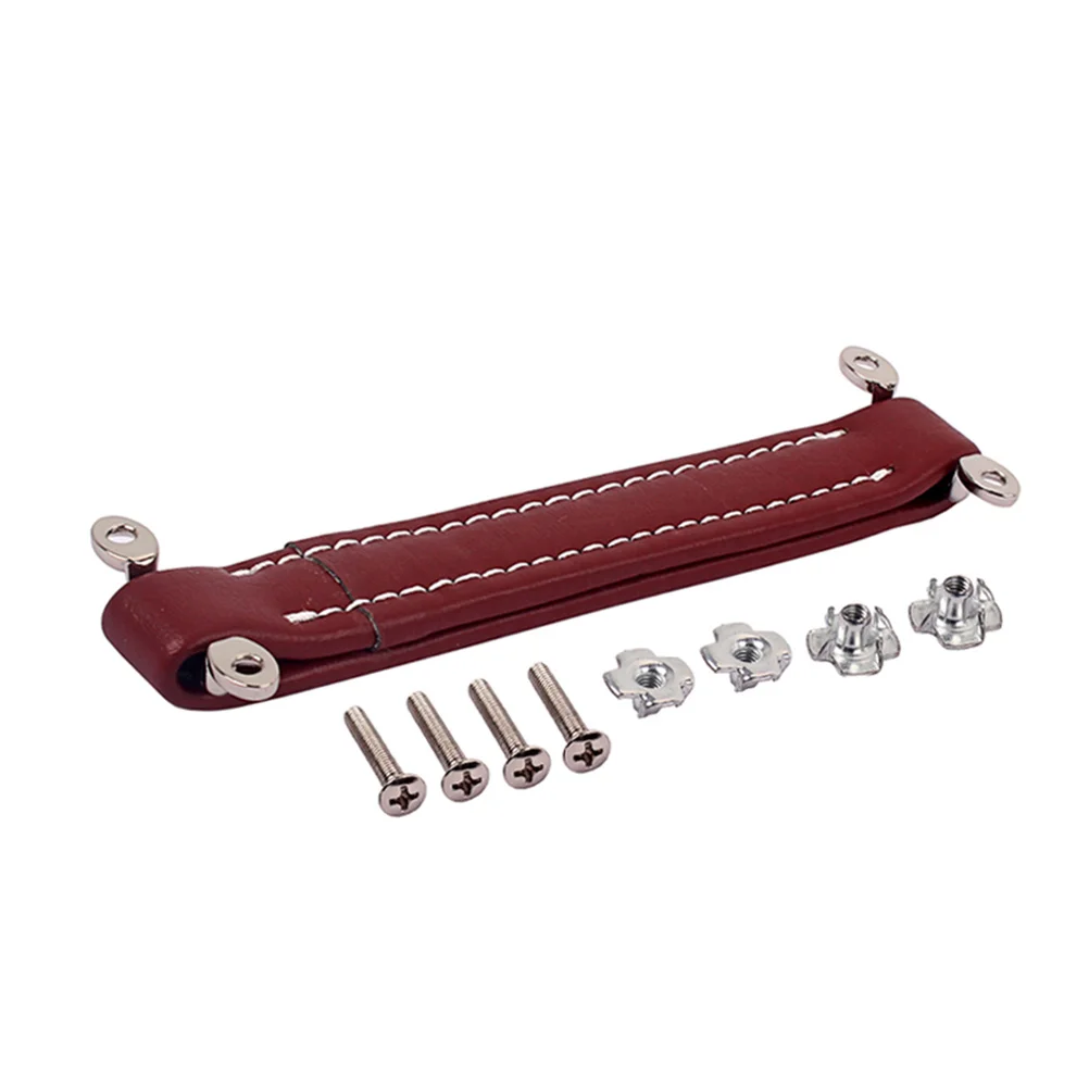 

Guitar Amp Speaker Handle Strap Dark Red Pu Durable Lightweight Audio Amplifier Carry Handle For Speaker Cabinet