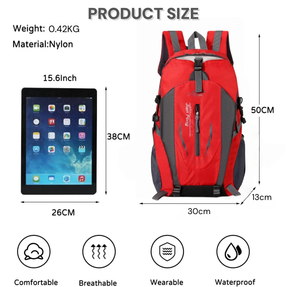 حقائب ظهر رياضية للرجال، حقيبة ظهر للسفر في الهواء الطلق، حقائب ظهر للمراهقين والشباب، حقيبة ظهر مضادة للماء لصيد الأسماك، حقيبة رياضية وقت المغامرة #5