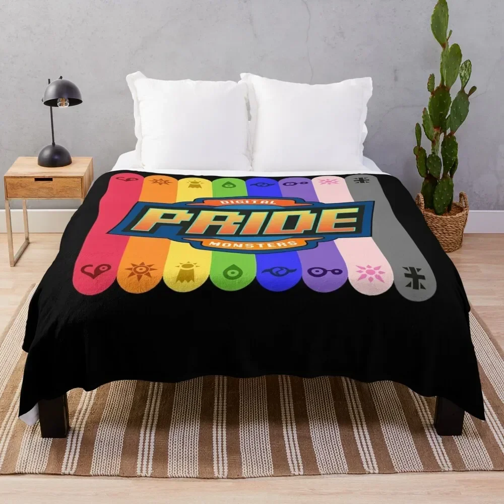 

Digimon Pride Throw Blanket Soft Beds Giant Sofa Retros Soft Blankets