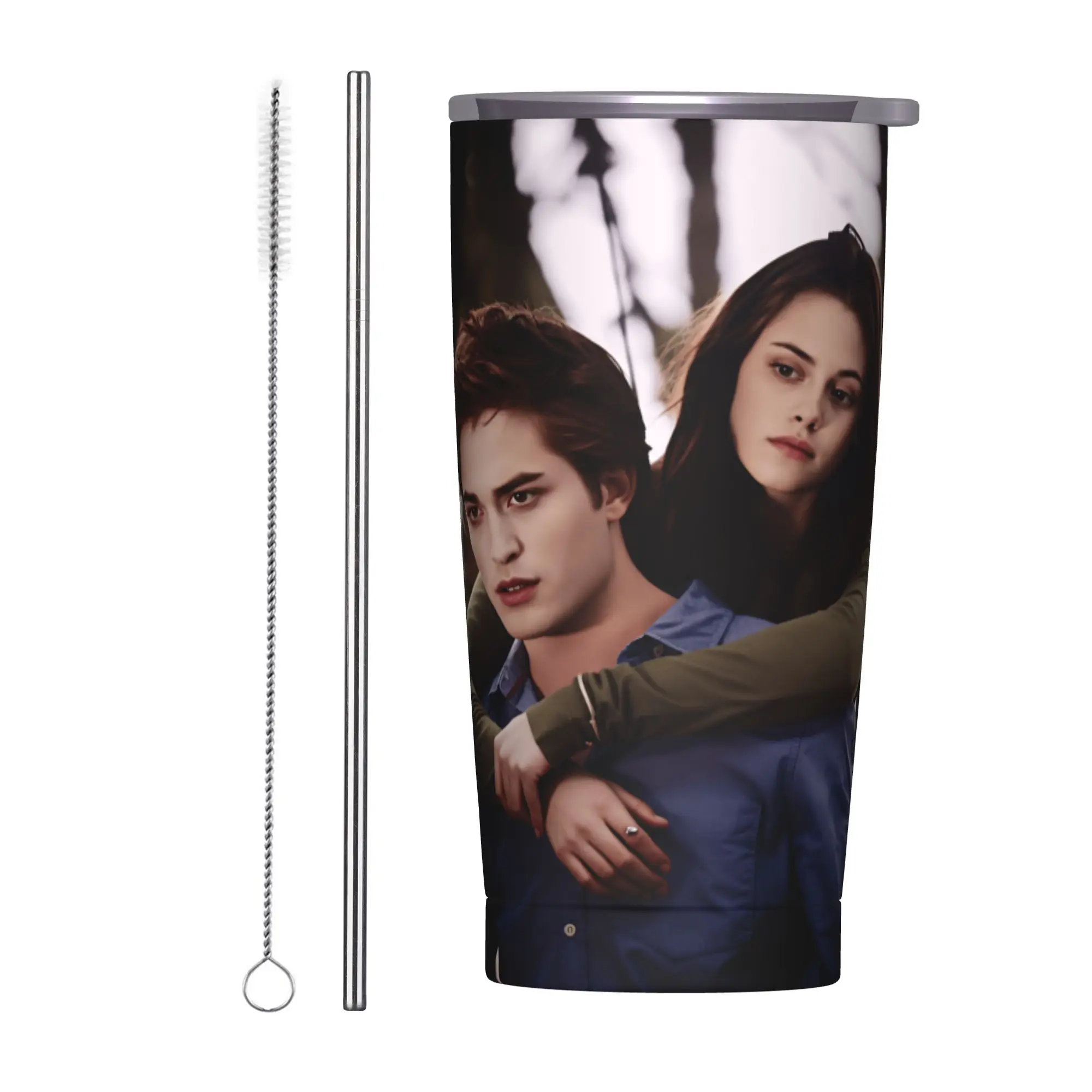 Edward Cullen Tumbler  Driving Large Car Mugs Heat Preservation Hot Drinks Milk Tea Water Bottle,
