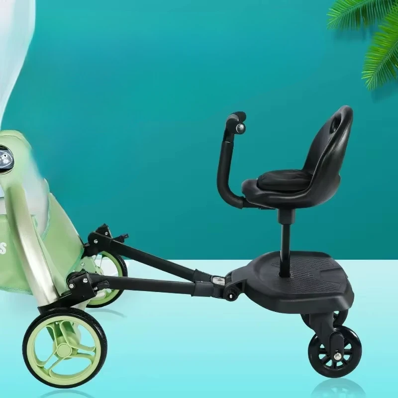 Dual Seat Baby Stroller Footboard, Second Baby Auxiliary Pedal, Adjustable Stroller Step, Walker Extension