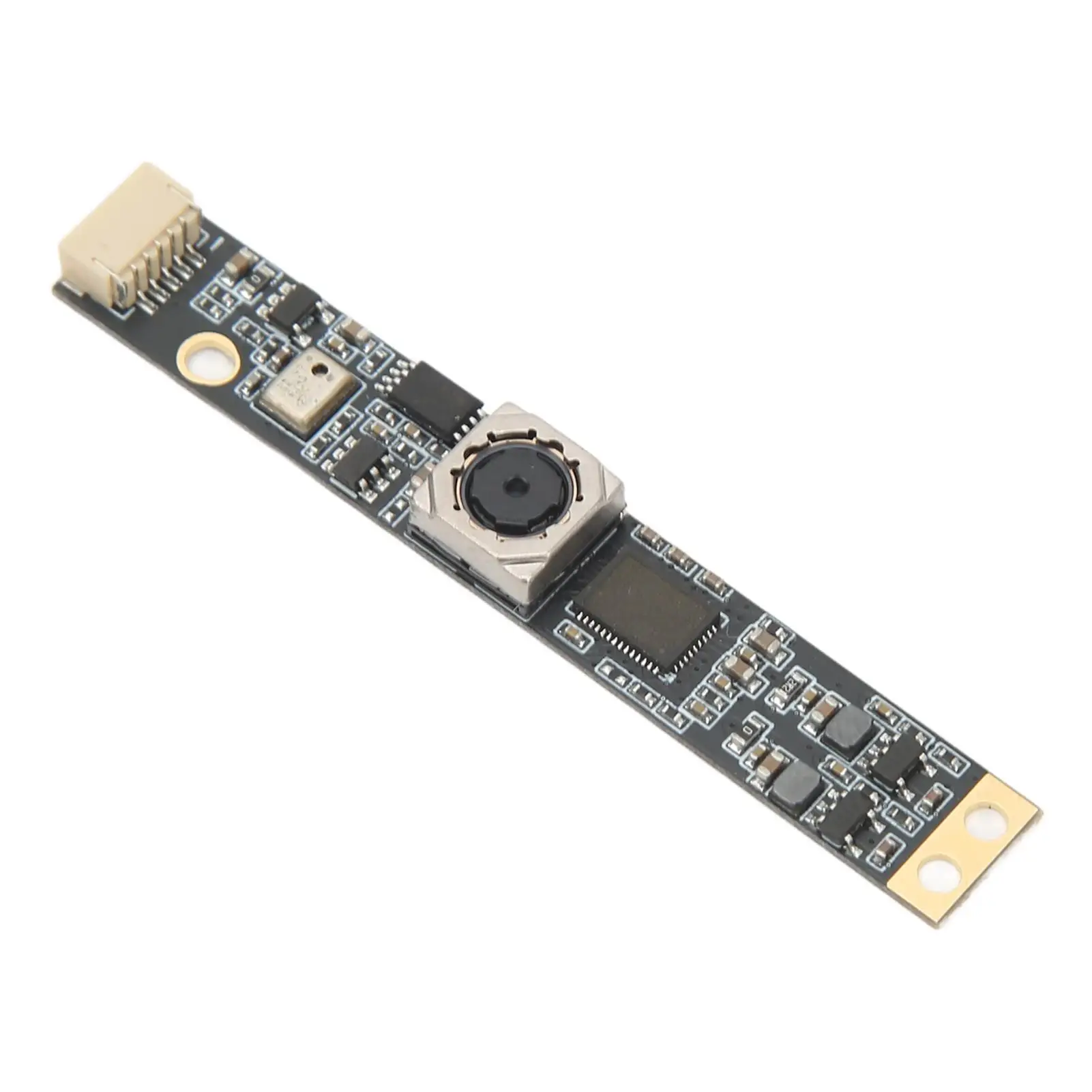 5MP USB Webcam Module with 87° View Angle & Auto Distortion Correction, Includes Digital Microphone