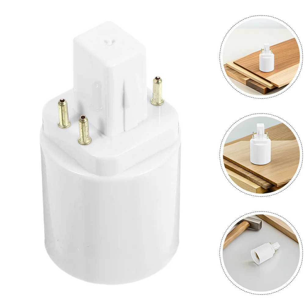 

3pcs Lamp Base Converter G24Q To E27 Socket Adapter 4 Pin Bulb Holder Heat-Resistant Lighting Fixture For Led Bulbs Light Socket