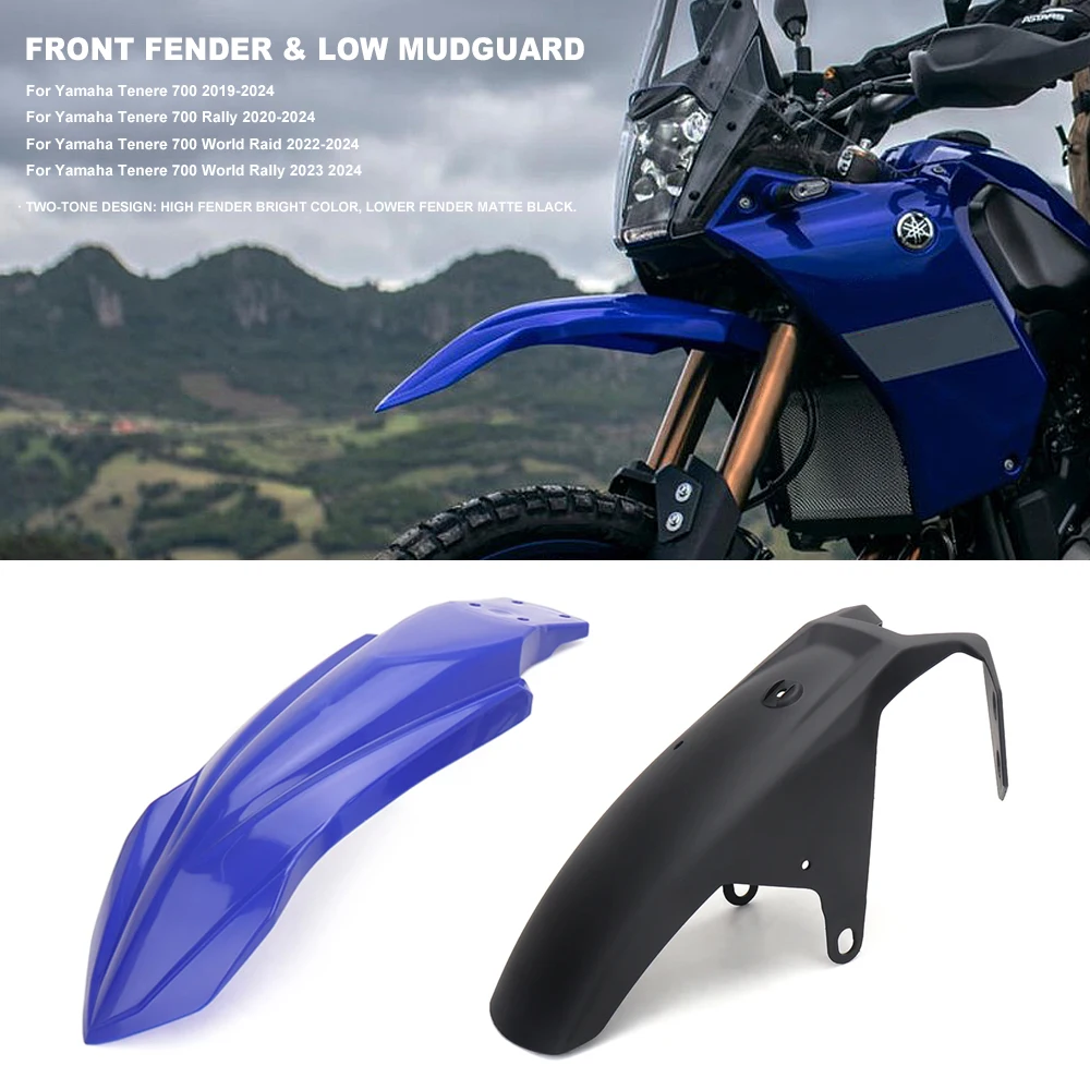 

Motorcycle Front Fender Cover Protector High&Low Mudguard For Yamaha Tenere 700 T7 Tenere700 World Raid TENERE 700 World Rally