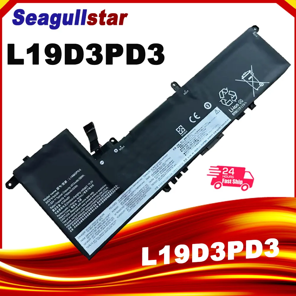 

L19M3PD3 Laptop Battery for Lenovo Ideapad S540-13API 13ARE 13IML 13ITL Xiaoxin Pro 13 2019 2020 2021 L19D3PD3 L19L3PD3 56WH