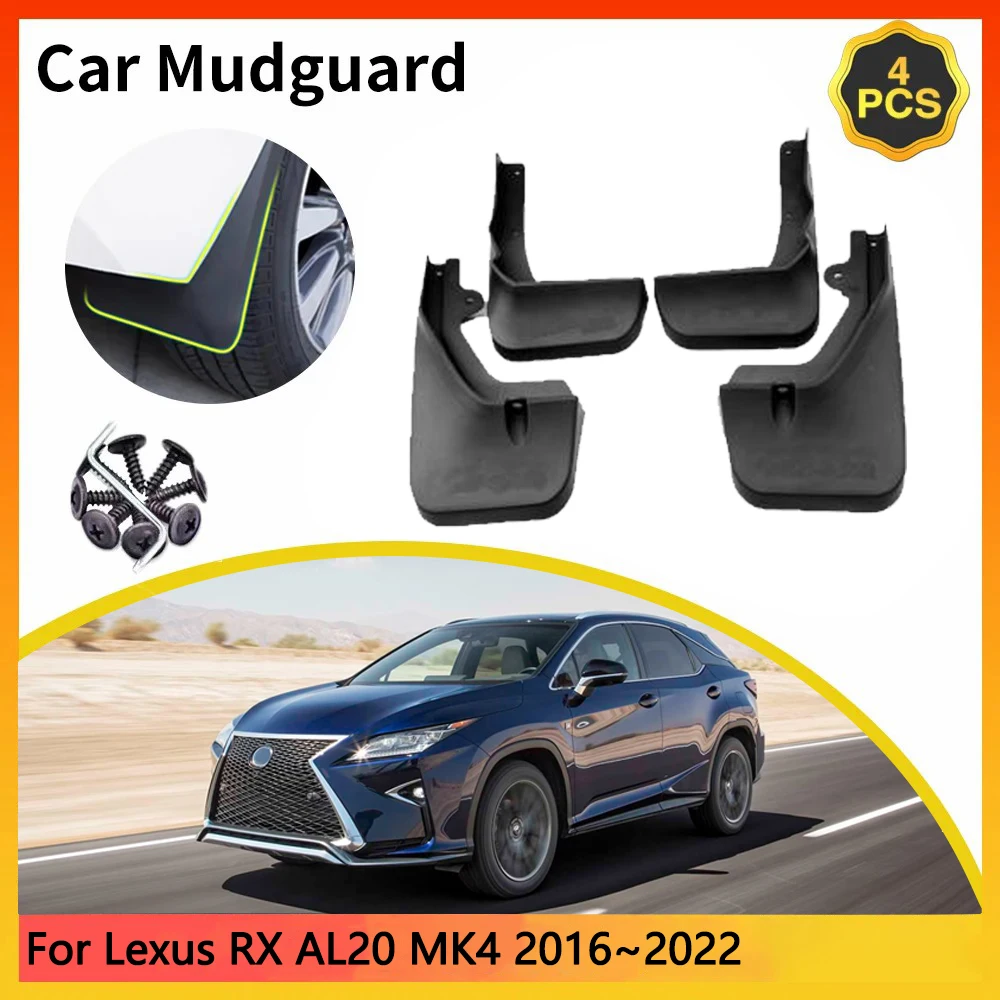 

For Lexus RX AL20 MK4 2016~2022 RX300 450 5-door SUV Car Mudguards Mudflap Mudguard Splash Guards Mud Flaps Fender accessories