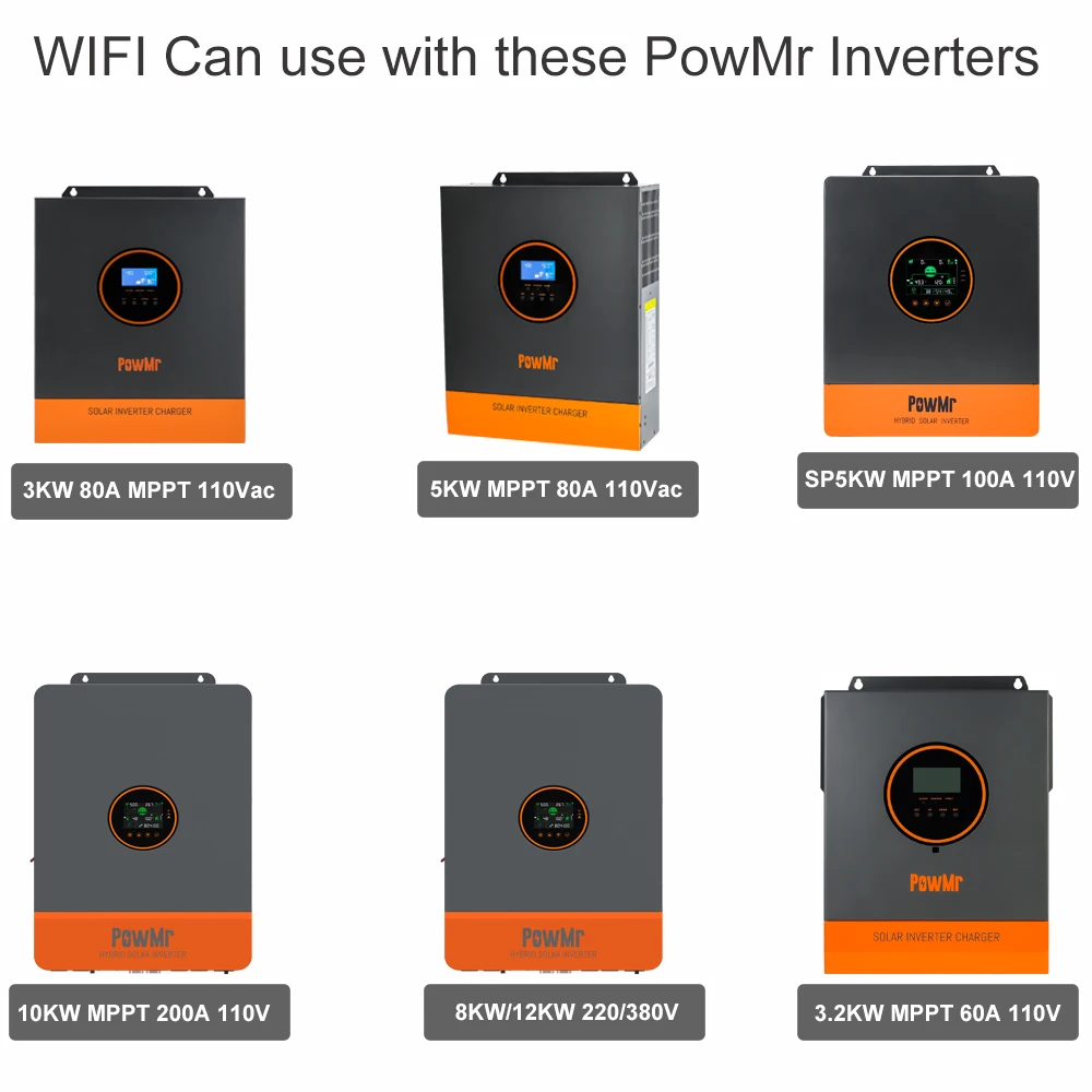 Imagem -06 - Dispositivo sem Fio do Módulo Wi-fi com Rs485 para Inversores Solares Mppt Off-grid Monitoramento Remoto Fit Powmr Sunsmart e Série Hvm