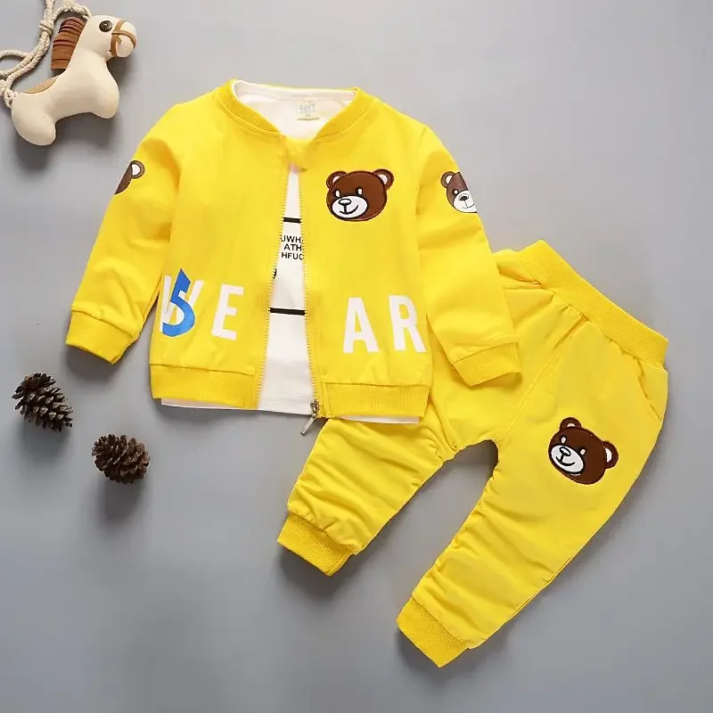 

Autumn Spring Costume Toddler Children Outfits 1 2 3 4 Years Newborn Kids Clothes Baby Boy Fashion Clothing Set 3PCS Tracksuit