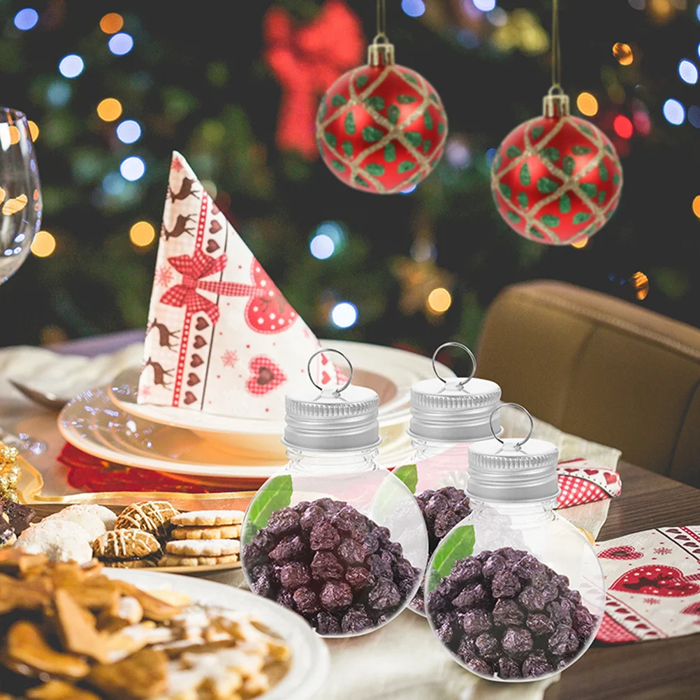 

6Pcs Clear Bulb Shaped Bottles Leakproof Portable Drink Containers Plastic Juice Storage Bottles Airtight for Milk Yogurt