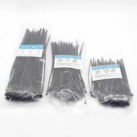 300 Pcs Nylon Cable Ties Set ELECAPITAL