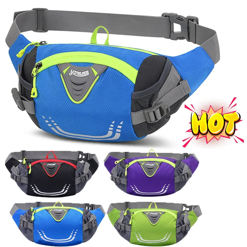 Bike Riding Cycling Running Fishing Hiking Waist Bag Fanny Pack Outdoor Belt Kettle Pouch Gym Sport Fitness Water Bottle Pocket