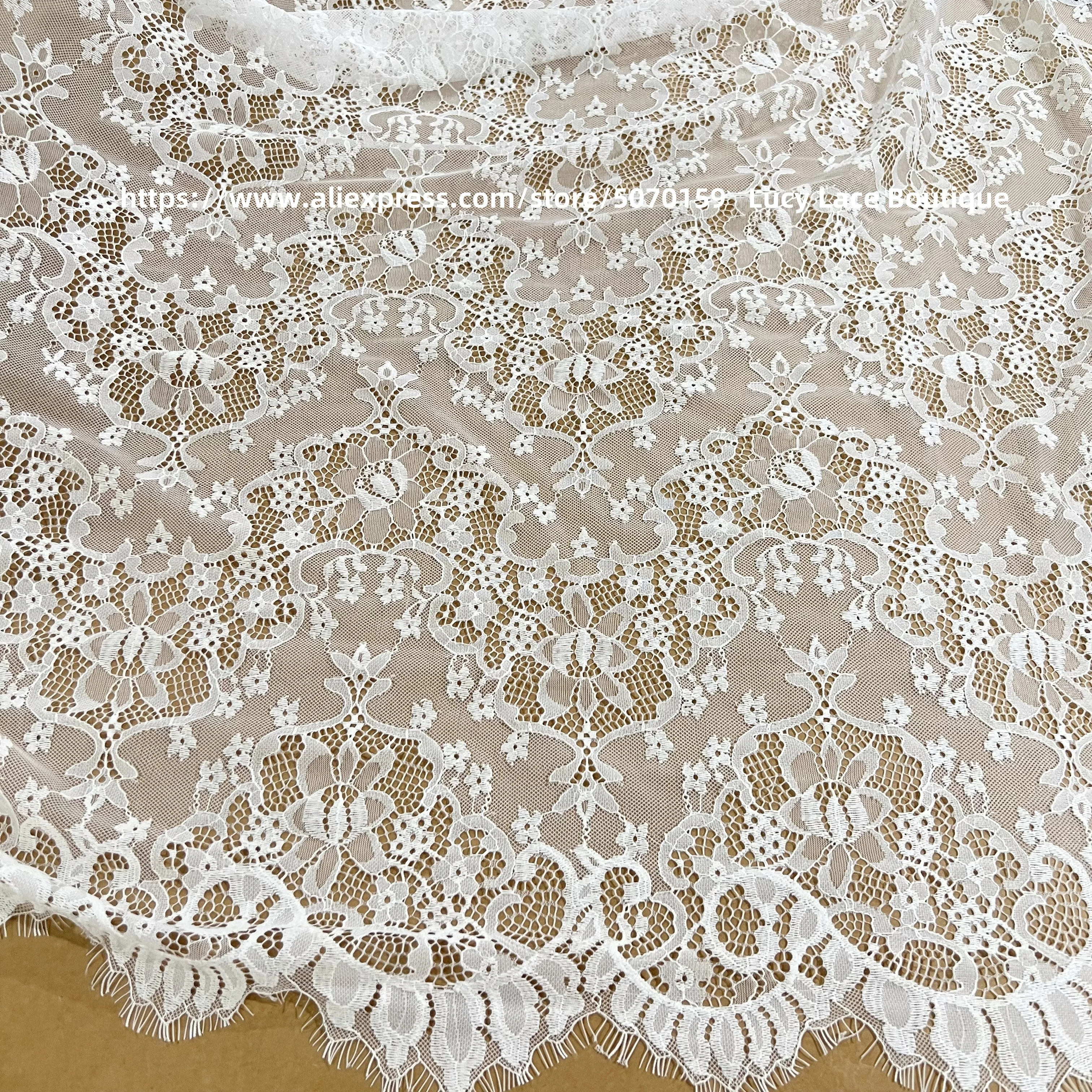 

Толстая качественная кружевная ткань для обрезки ресниц, роскошный европейский стиль, новый дизайн, кружевная ткань для платья, 3 м