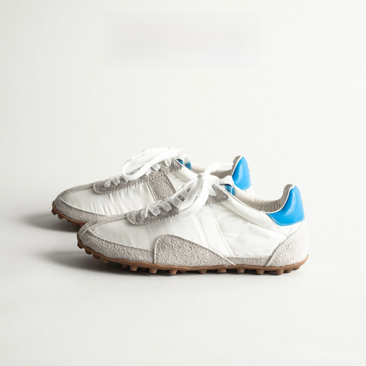 

Genuine Leather Ballet Flat Shoes Women's Casual Commute Spring Season Versatile Laced Bottomless Rubber Soled Sports Shoes