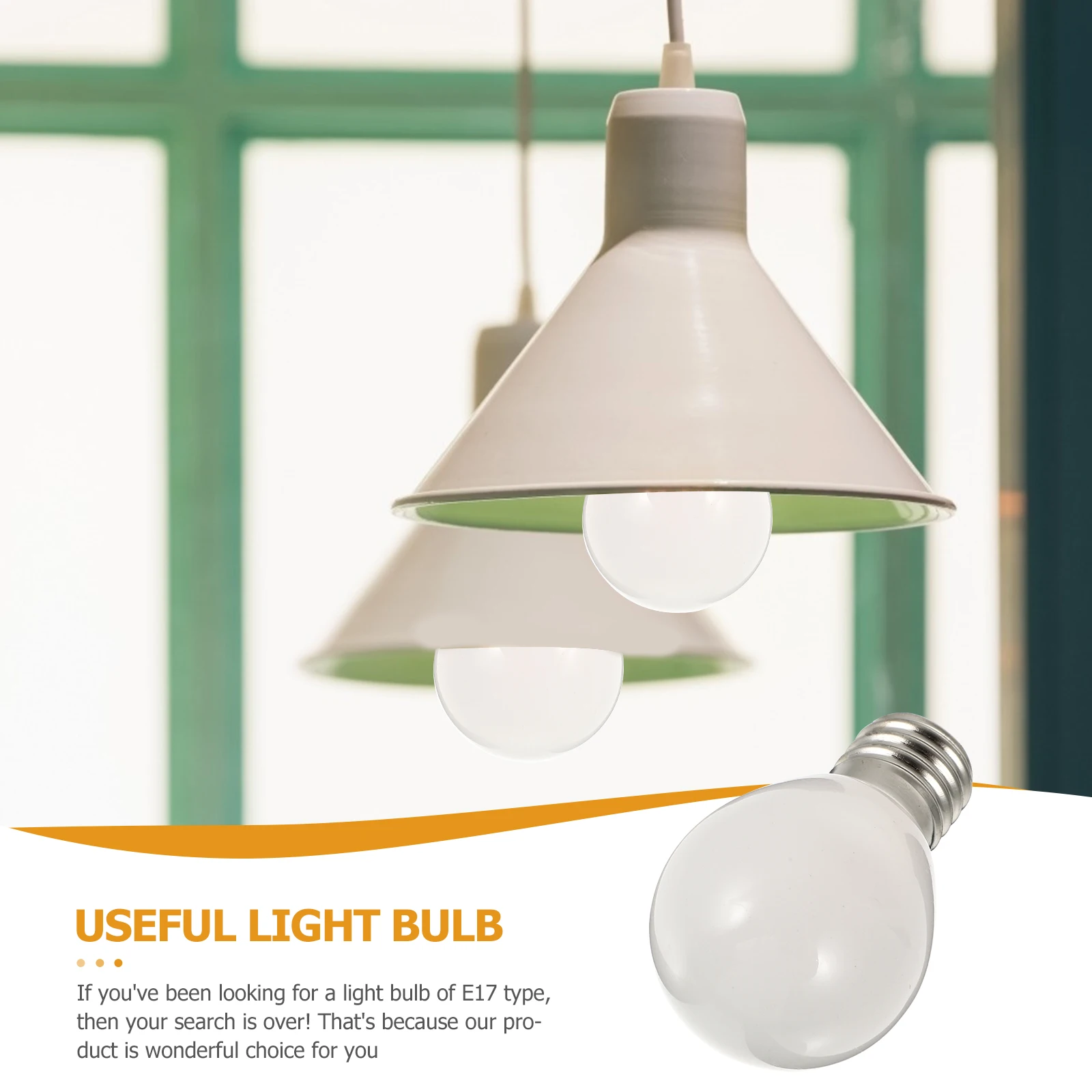 LED Light Bulb E17 Glass Replacement for Home Stable Performance High Grade Material Long Lifespan Convenient Installation