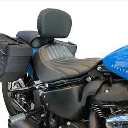 Motorcycle Black Driver Front Backrest Sissy Bar for Harley Davidson Softail Street Bob FXBB 2018-2023 Slim FXST FLSL