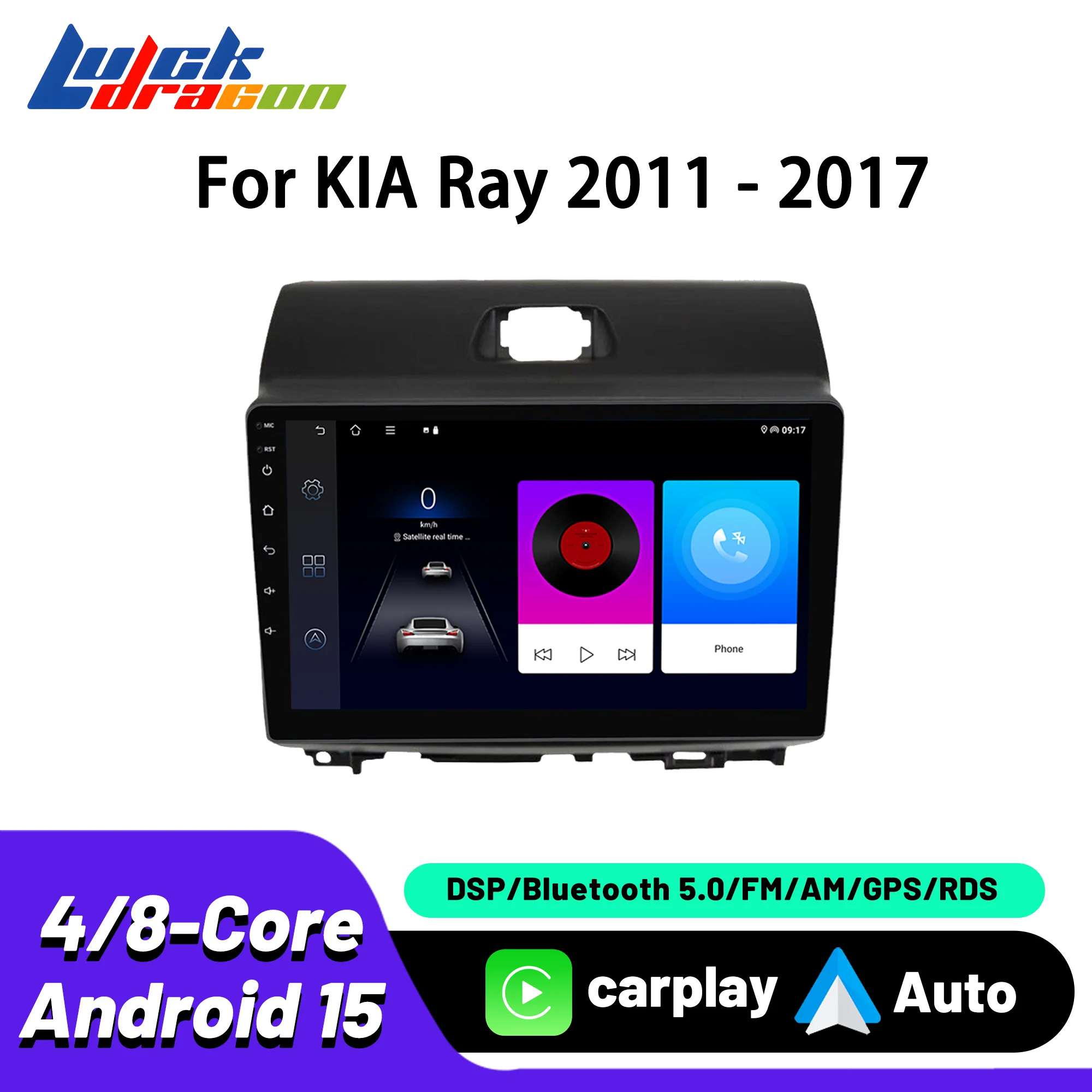 

Android Auto Car Intelligent Systems Wire Carplay GPS Navi Car Radio For KIA Ray 2011 - 2017 Bluetooth FM Split Screen Autoradio