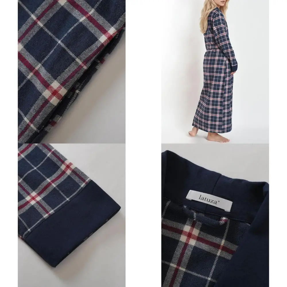 

Luxury Women's Long Flannel Bathrobe