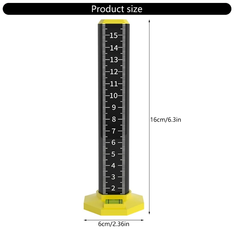 Equal Height Ruler Ceiling and Floor Tile Height Ruler Double Use Measuring Ruler Precisions Positioning Elevations Ruler