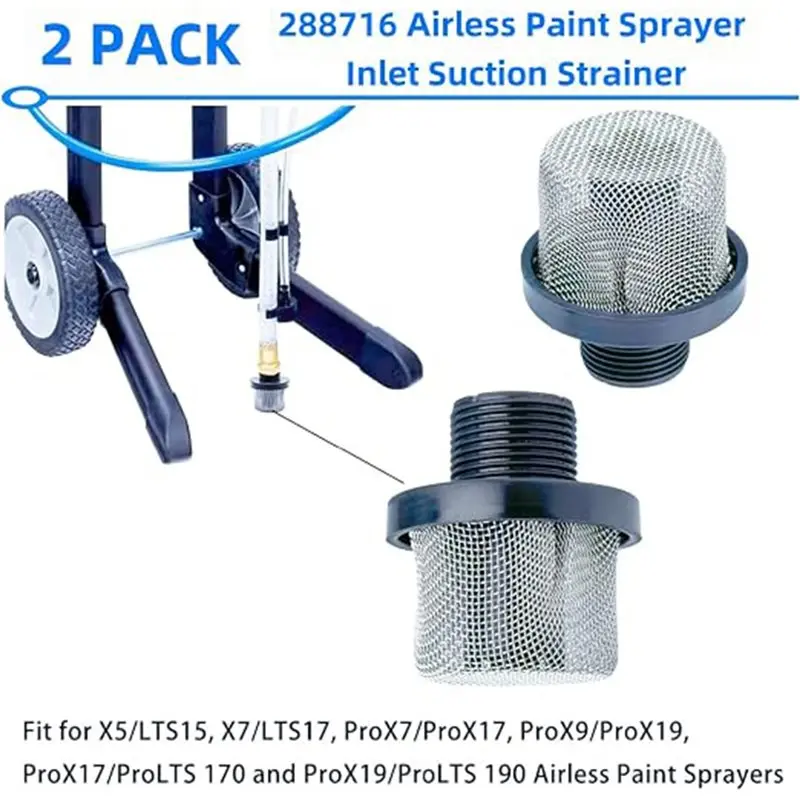 DTEN-288716 Inlet Suction Strainer 288749 Airless Paint Sprayer Machine Filter Airless Sprayer Parts Customer Demand