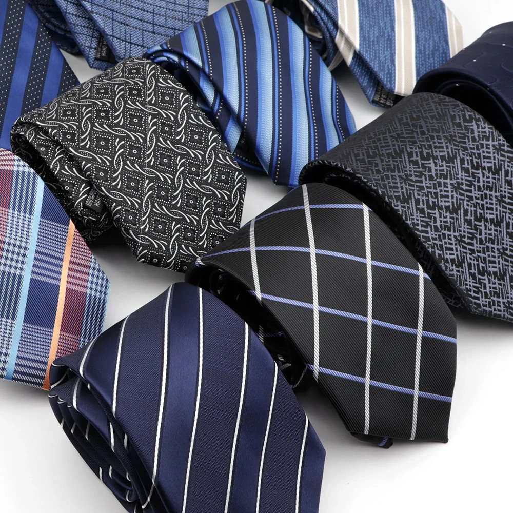

Мужской классический галстук с жаккардовым узором в полоску и цветы, 8 см, темно-синий, разноцветный, для свадьбы, бизнеса, повседневной носки, подарок, аксессуар