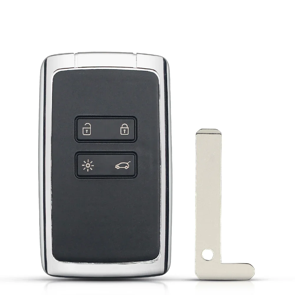 New 4 Buttons Smart Remote Key 434mhz Hitag AES PCF7945M 4A Chip Car Alarm For Renault Megane 4 Keyless Go / Entry Car Key