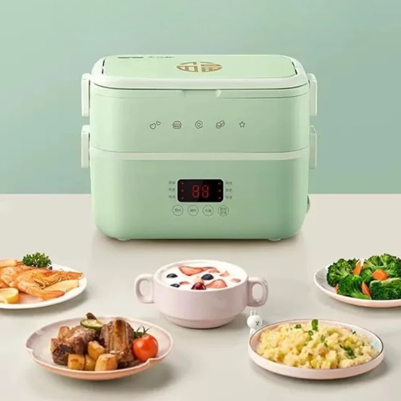 صندوق غداء كهربائي صغير الحجم للحفاظ على الحرارة بقوة 220 فولت، حاوية تسخين الطعام #3